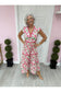 Pink Poplin Woven Tiered Dress