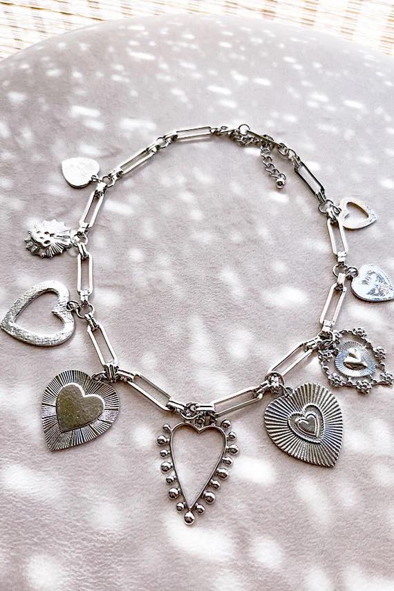 Casey Heart Charm Necklace