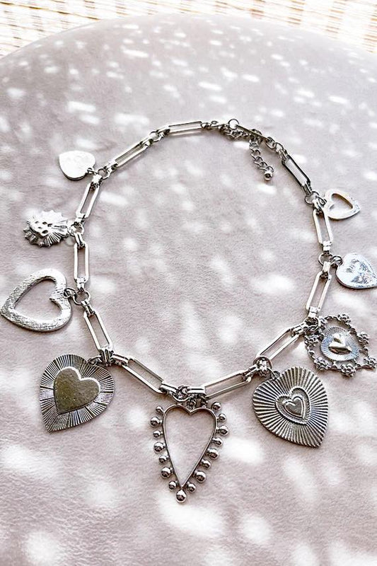 Casey Heart Charm Necklace