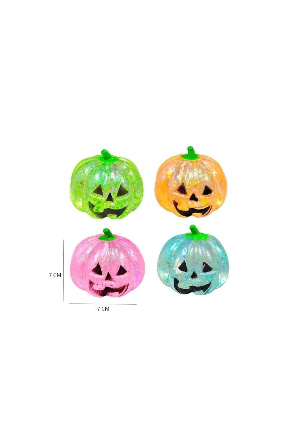 Glitter Halloween Pumpkin Squeeze Squishy Stress Relief Toy