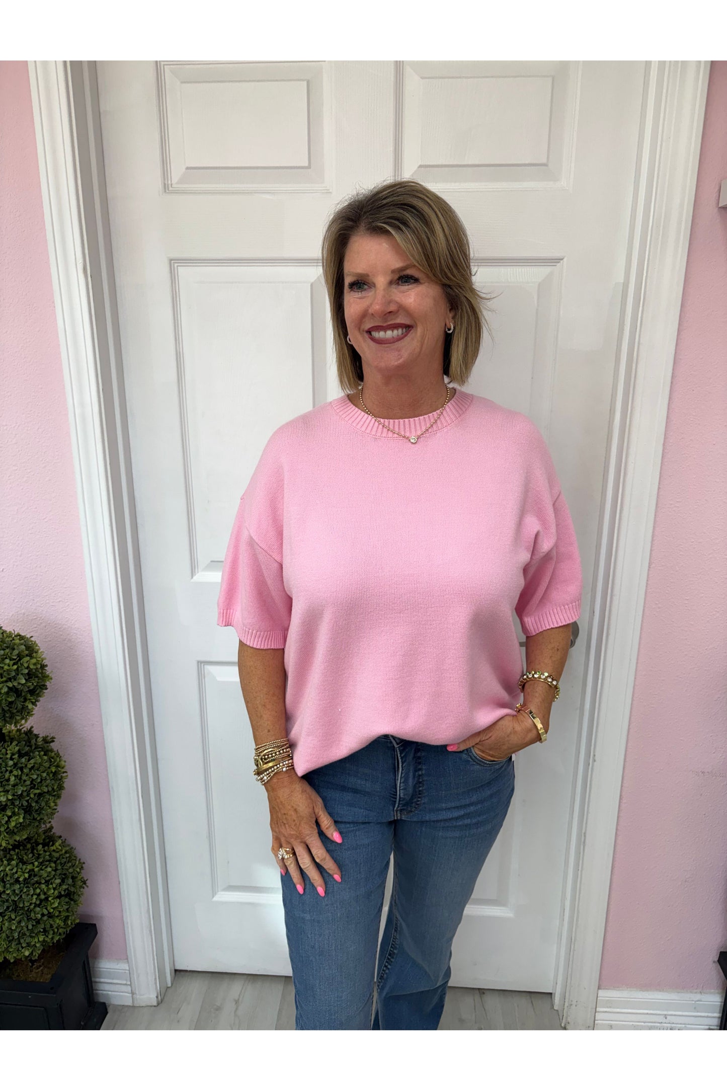 Not So Basic Short Sleeve Sweater