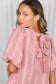 Bow Accent Feminine Plaid Blouse