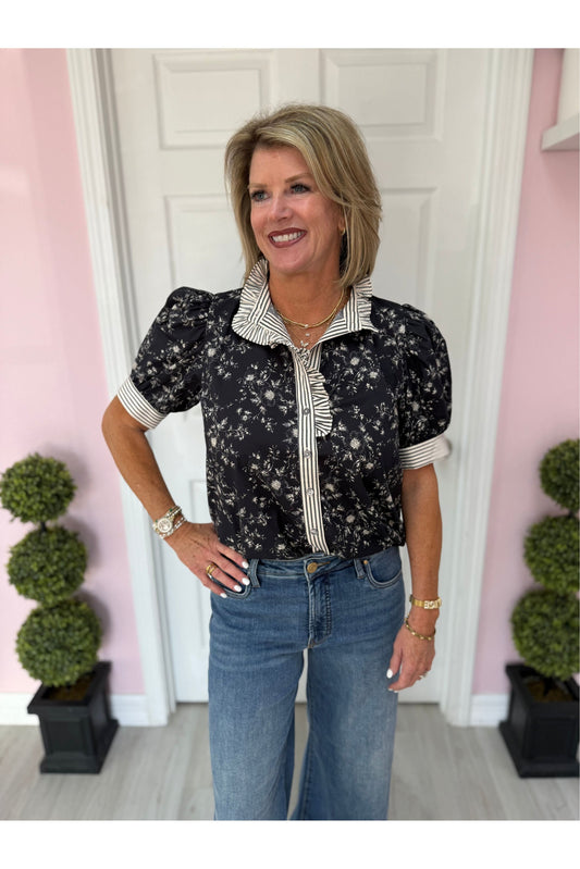 Denise Tiny Floral Blouse