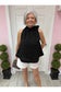 Ruffle Neck Tie Sleeveless Top
