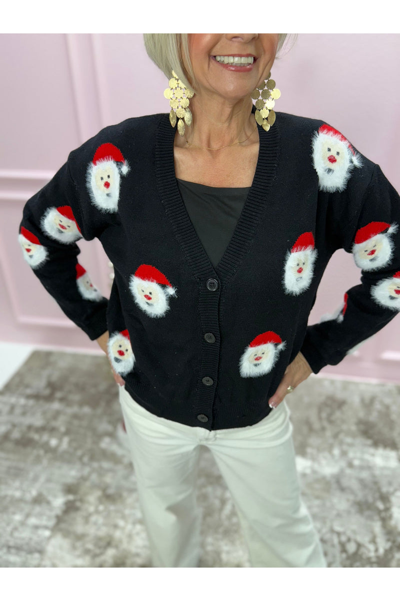 Black St. Nick Cardigan Sweater