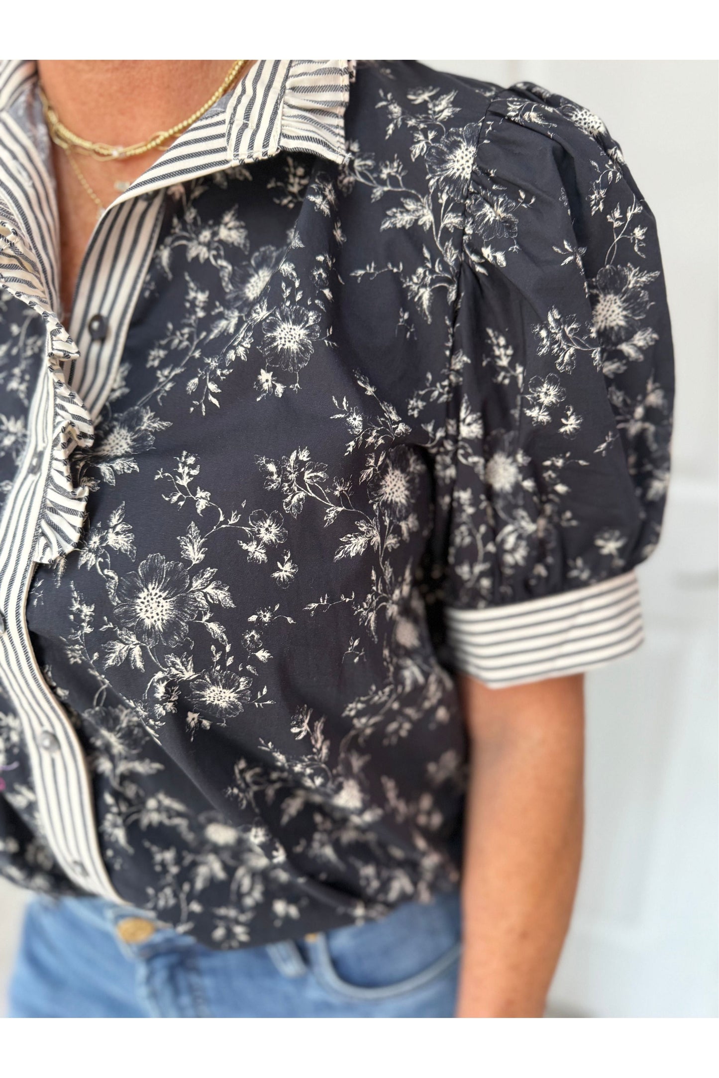 Denise Tiny Floral Blouse
