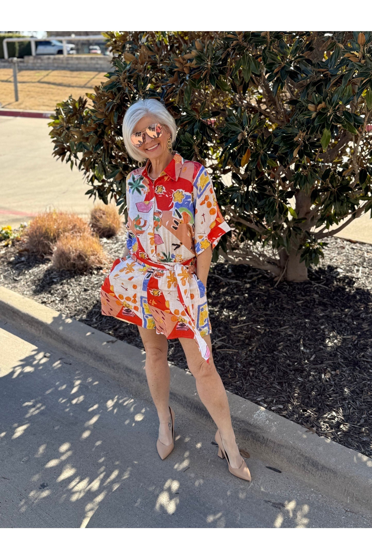 Catalina Patterned Romper