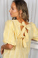 Bow Accent Feminine Plaid Blouse