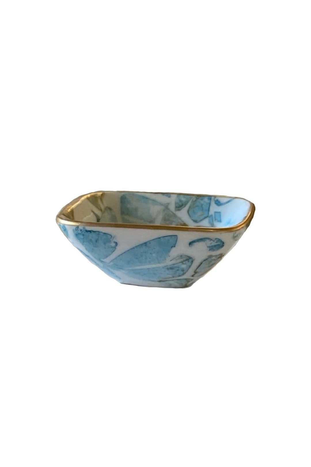 Hand Painted Trinket Dish/Mahjong Dice Dish