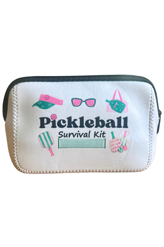 Pickleball Survival Cosmetic Bag