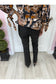 KFK Black Kelsey Flare Welt W/Zip Pocket