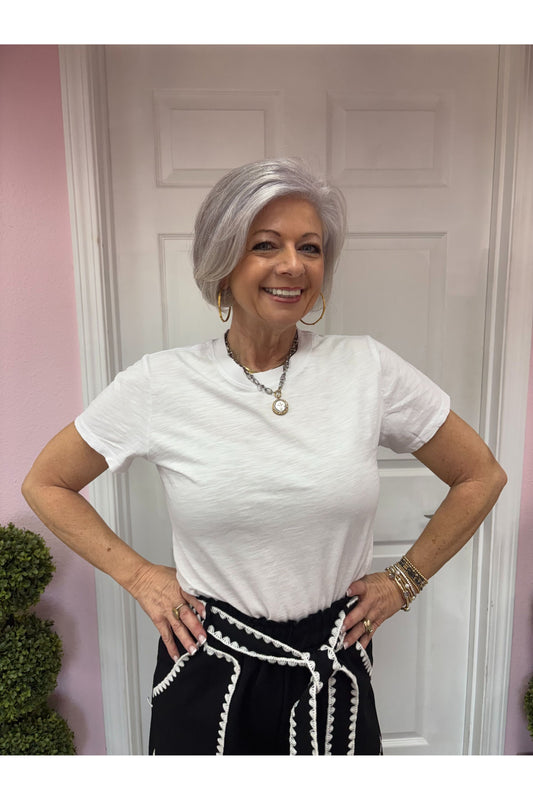 Classic Cut Acid Wash Cotton Tee