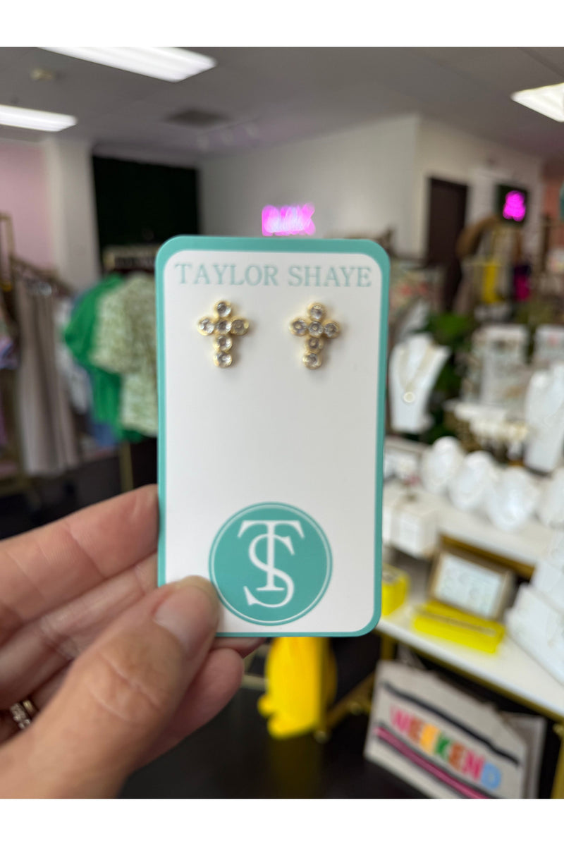 Teresa Cross Stud