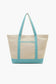 Mahjong Harbor Fully Hand-Beaded Large Boat Tote