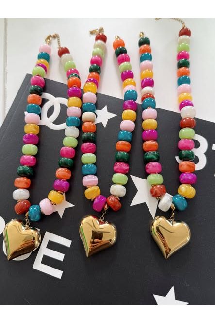 Colorful Heart Necklace