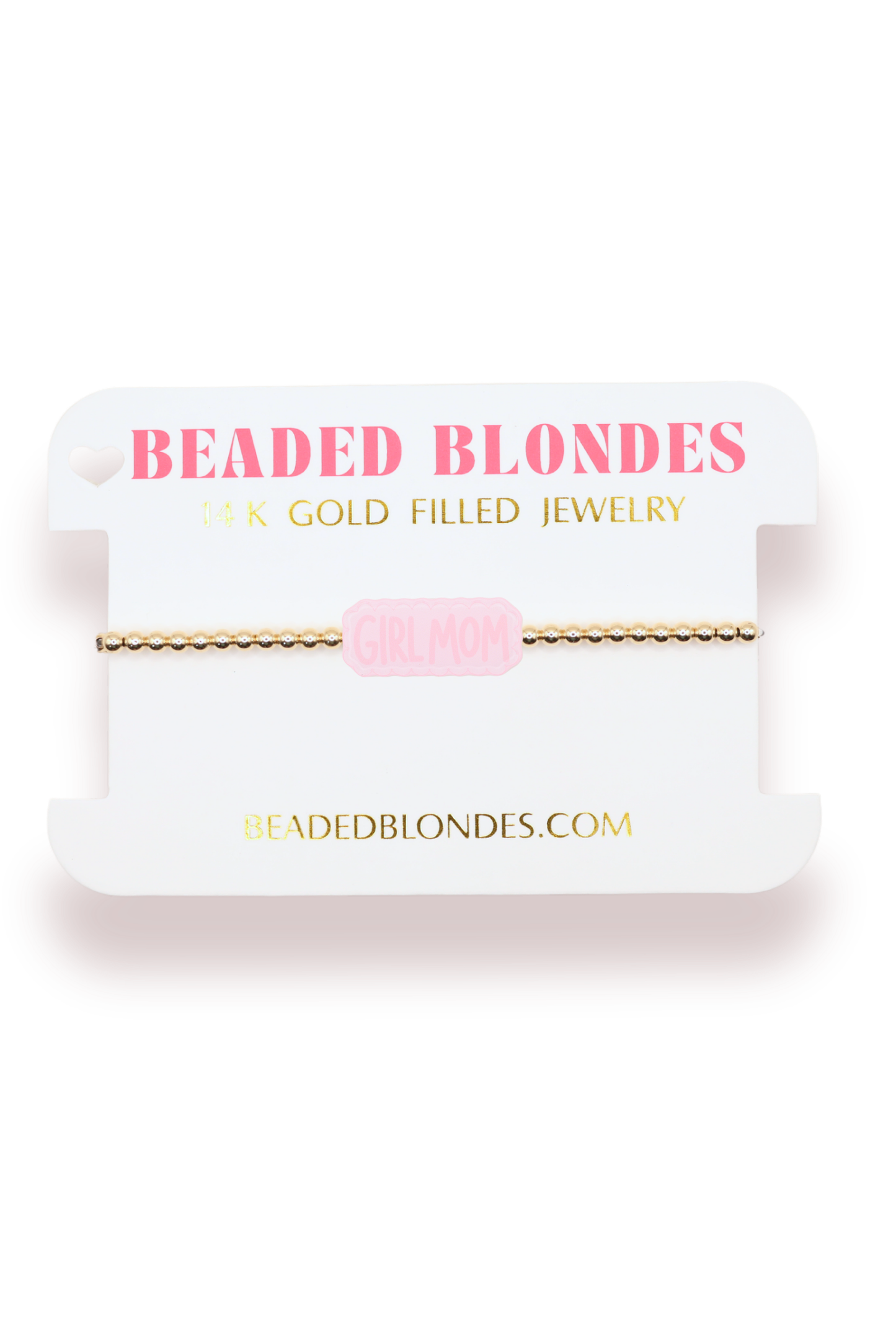 BB Girl Mom Bracelet on Gold