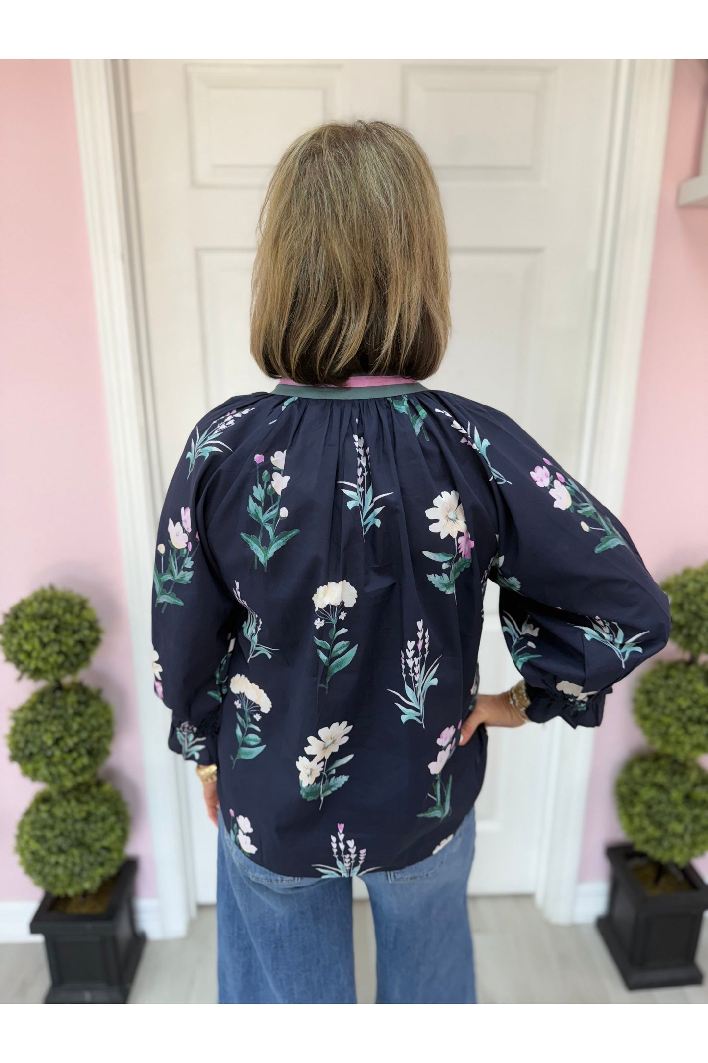 Vicki Brown Mix Blouse