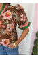 Gina Brown Floral Blouse
