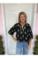 Embroidered Balloon Sleeve Blouse