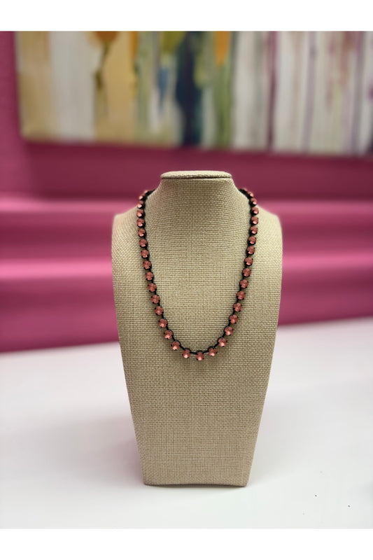 Tova Sarina Necklace Custom - Smutt/Rose Peach Matt