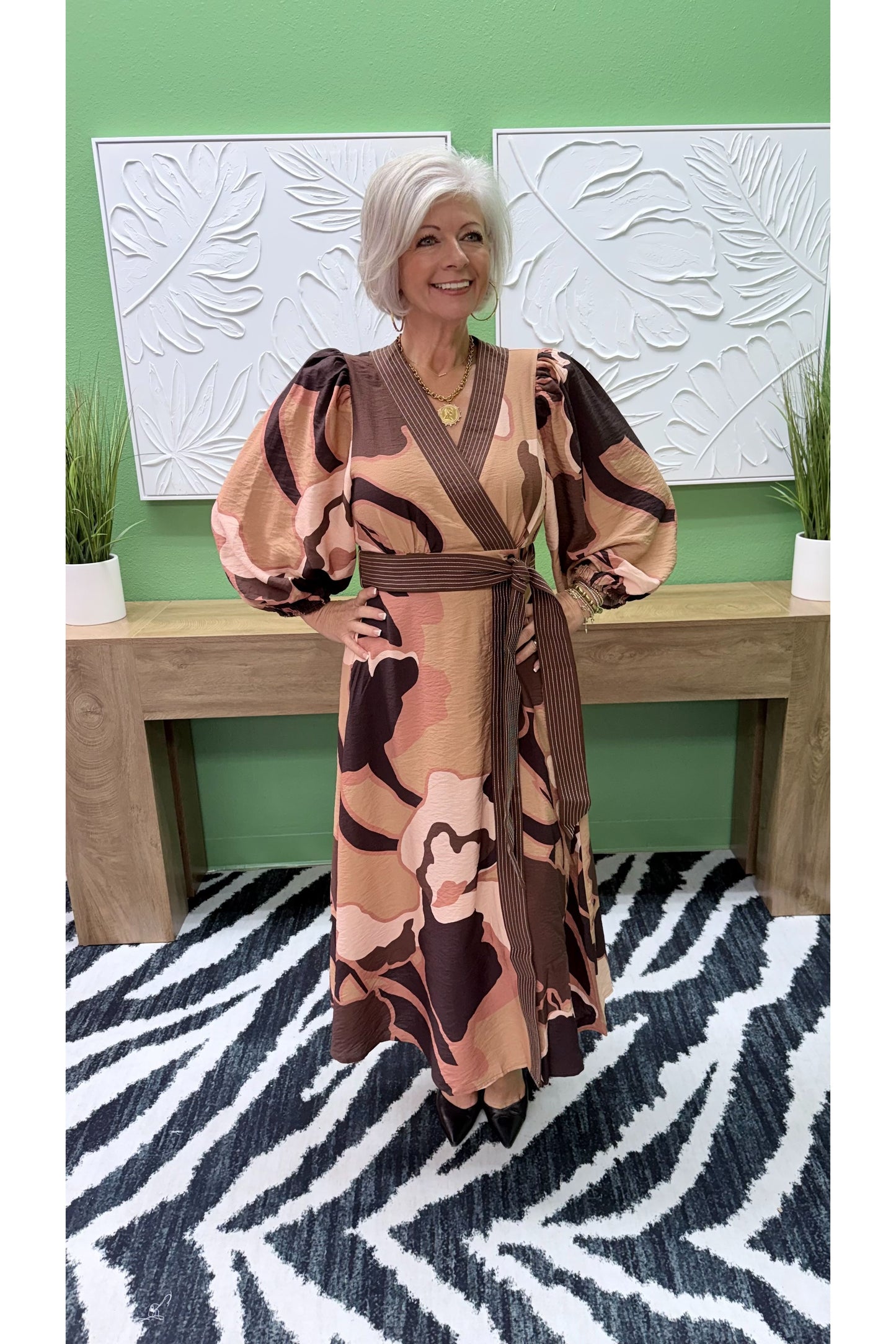 Victoria Balloon Sleeve Dress