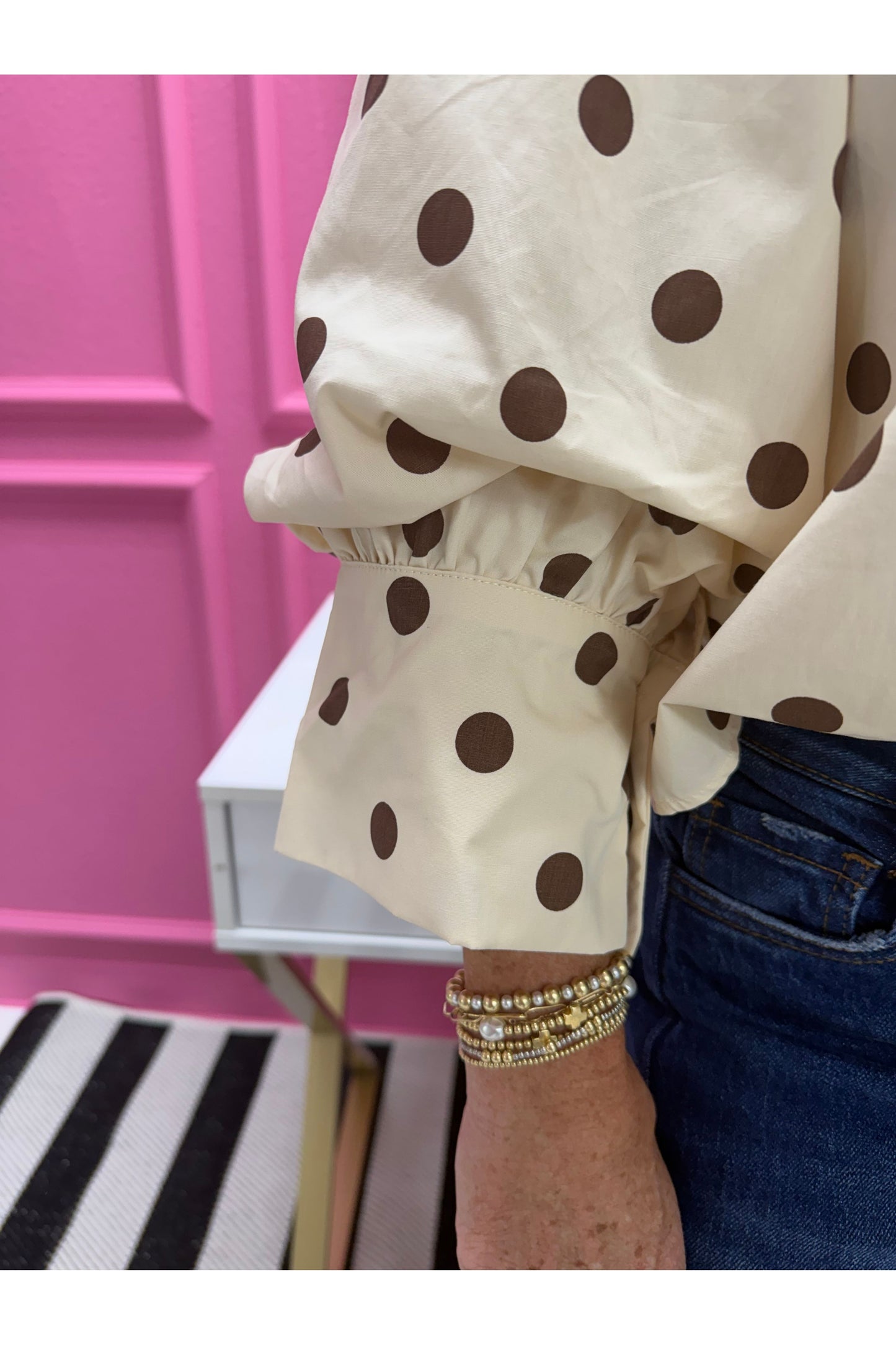 Penelope Polka Dot Blouse