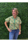 Giselle Green Patterned Blouse