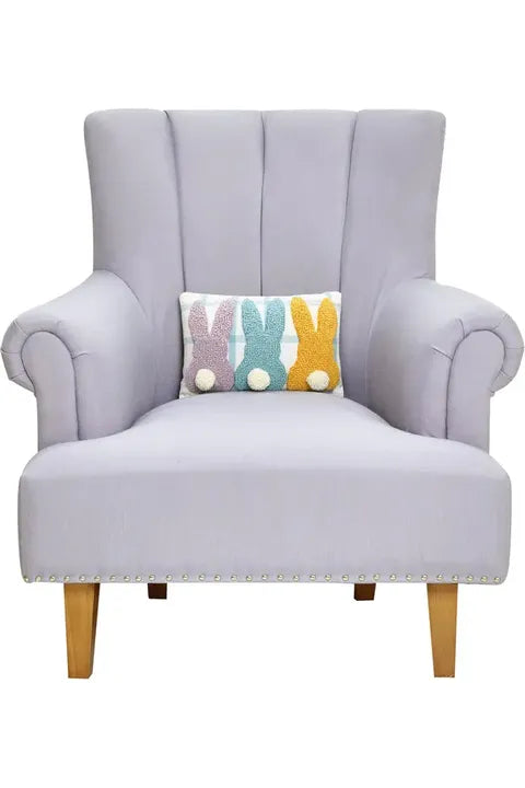Bunny Pom Poms Tails Hook Pillow