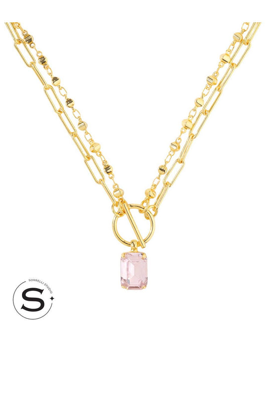 Studio Emerald-Cut Pendant Necklace - 6NGH8BGSIL