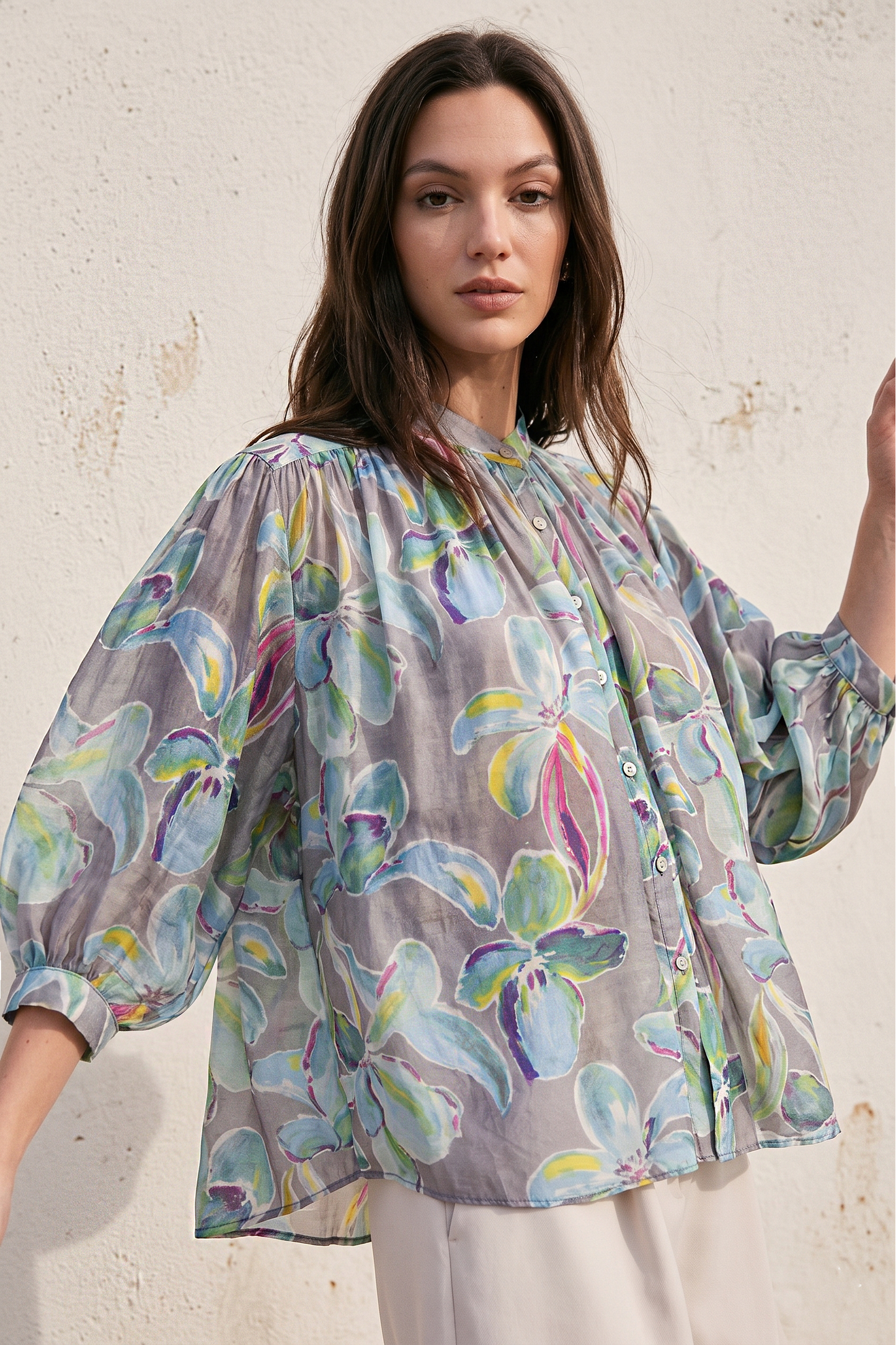 Lauren Flower Print Blouse