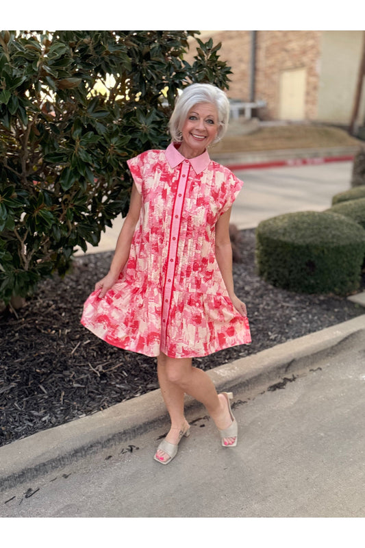 Abstract Pattern Dress