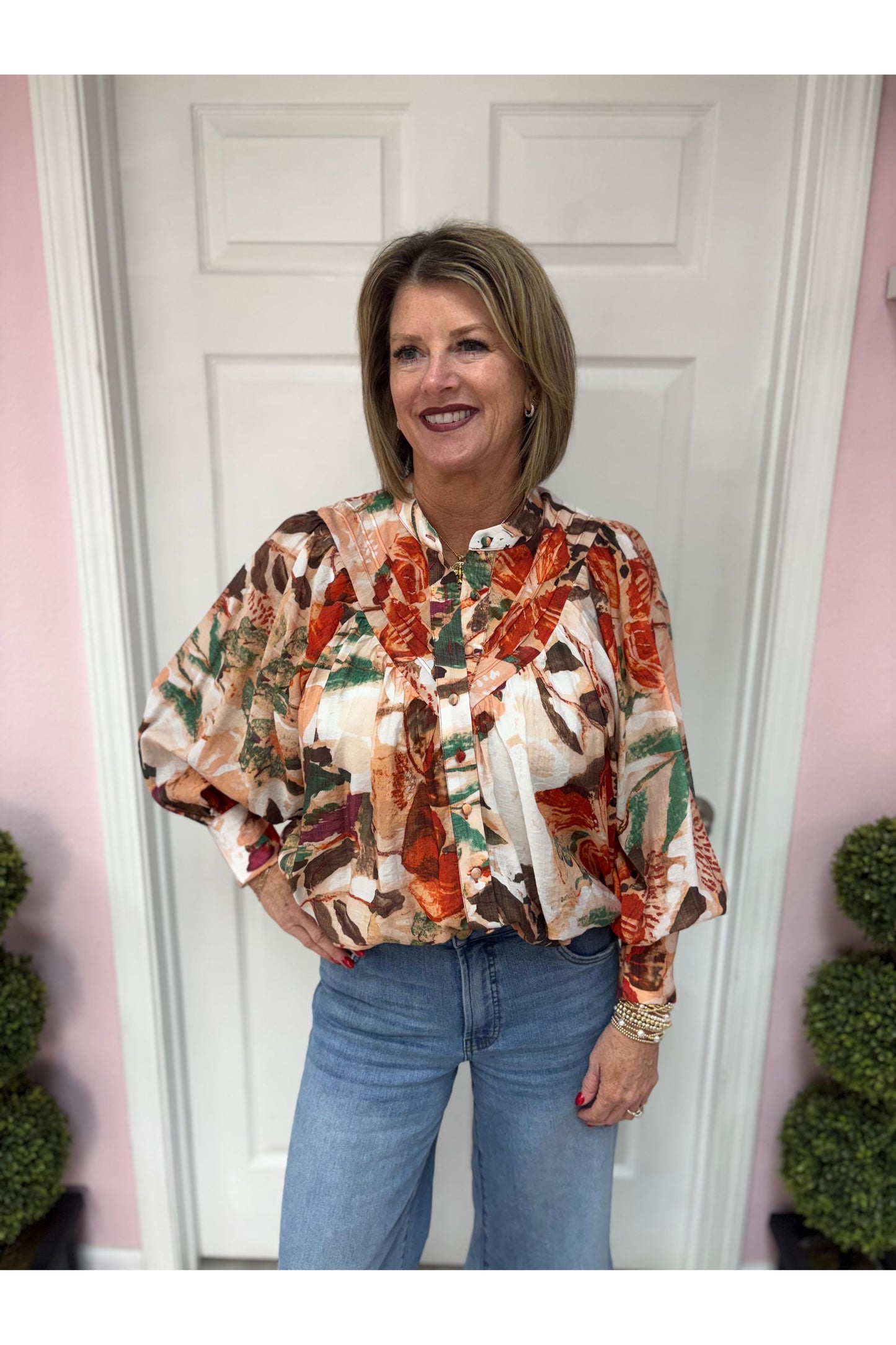 Abby  Floral Printed Blouse