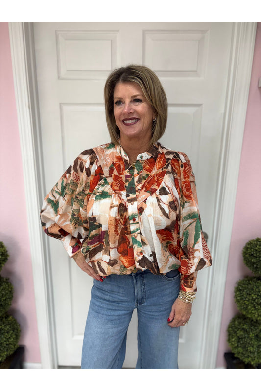 Abby  Floral Printed Blouse