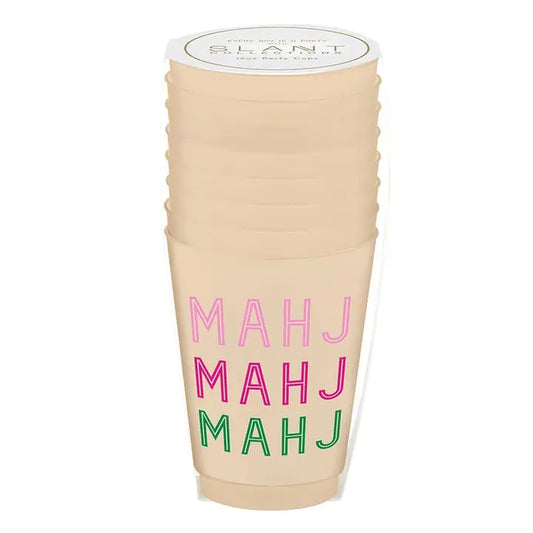 Mahj Frosted Party Cups