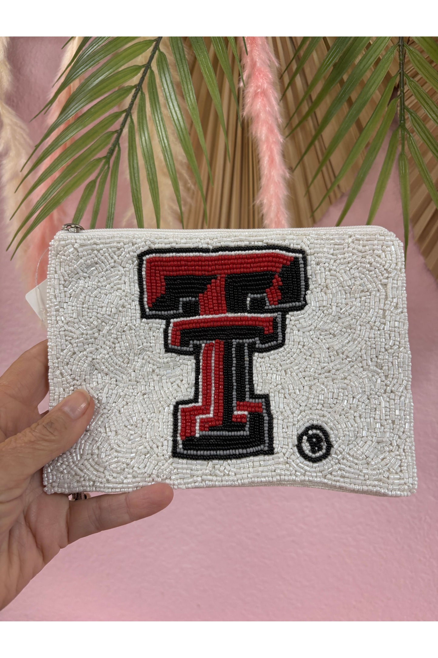 Texas Tech Beaded Pouch