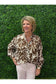 Cocoa Patterned Long Sleeve Blouse