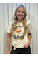 Leopard Santa Believe Rhinestone Graphic Tee