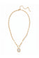 Octavia Scalloped Pendant Necklace