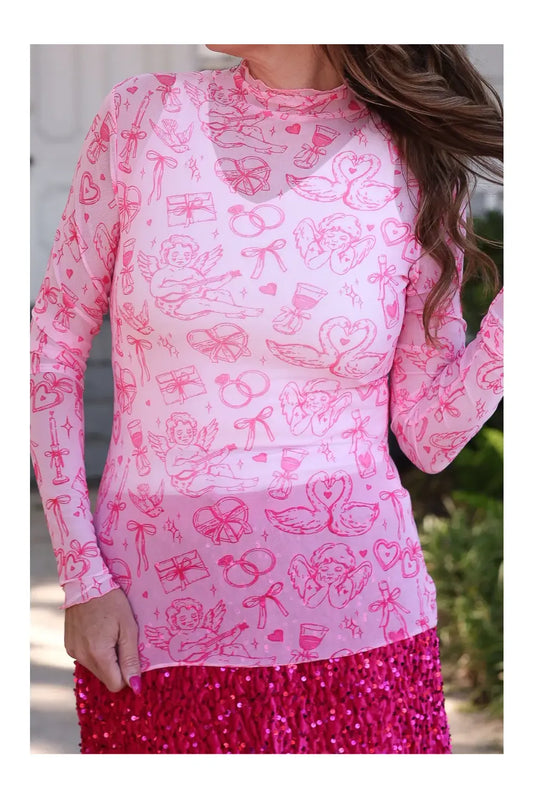 Keigan Mesh Top- Lover's Dream