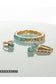 7 Inch Easton Emerald Cut Stretch Bracelet -Pastels