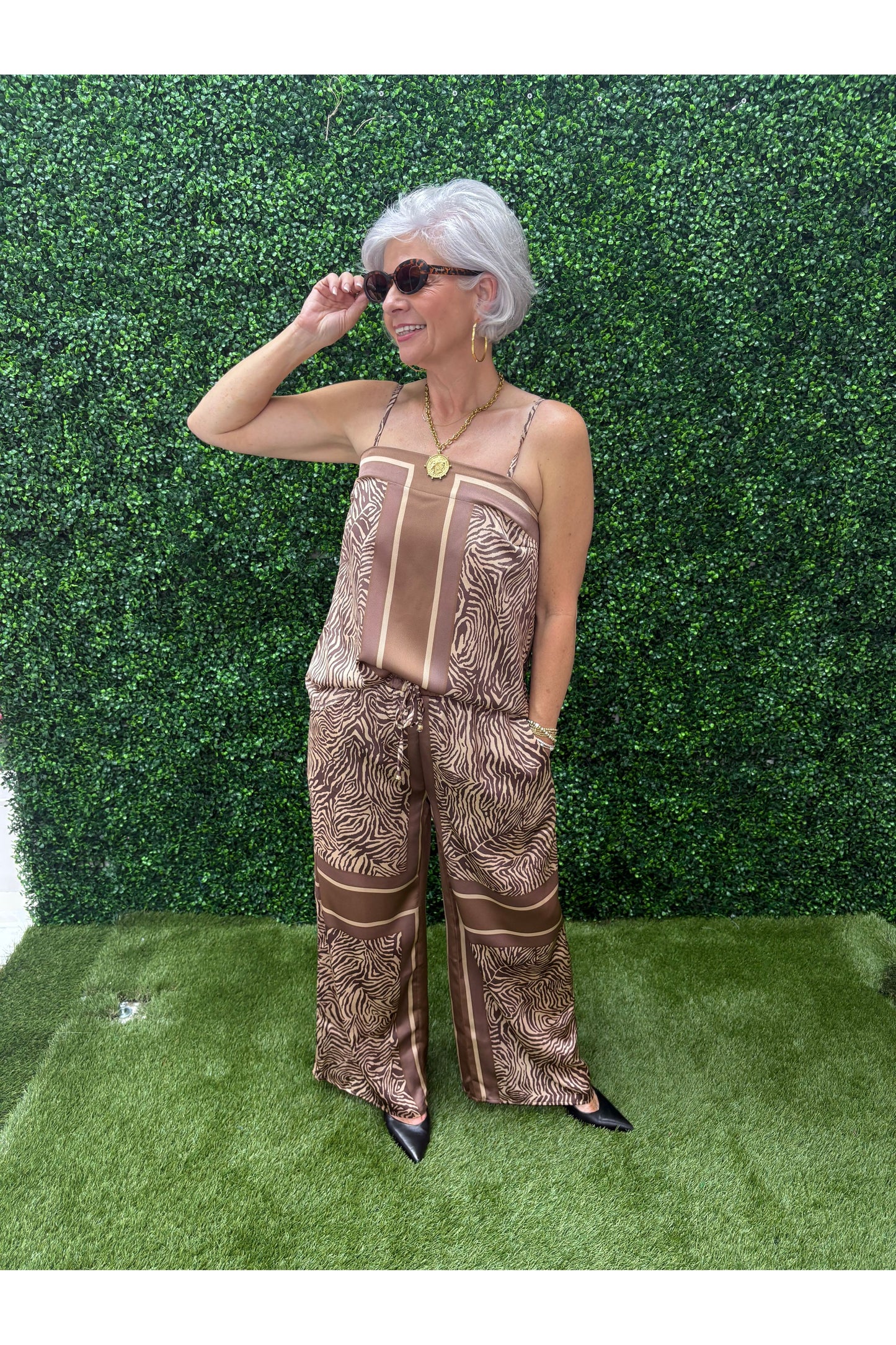Reagan Sleeveless Pant Set