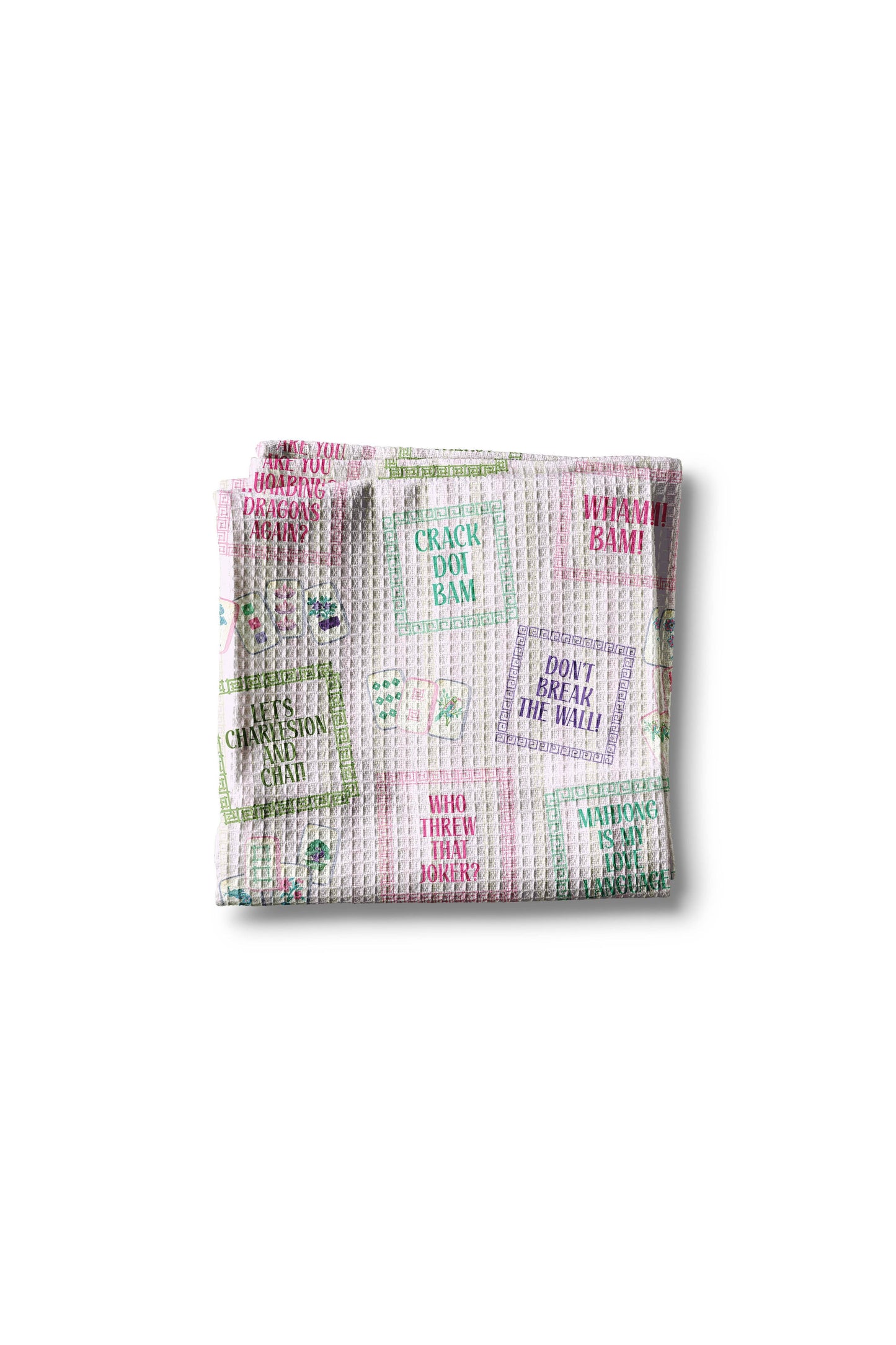 Mahjong Sayings Kitchen Towel
