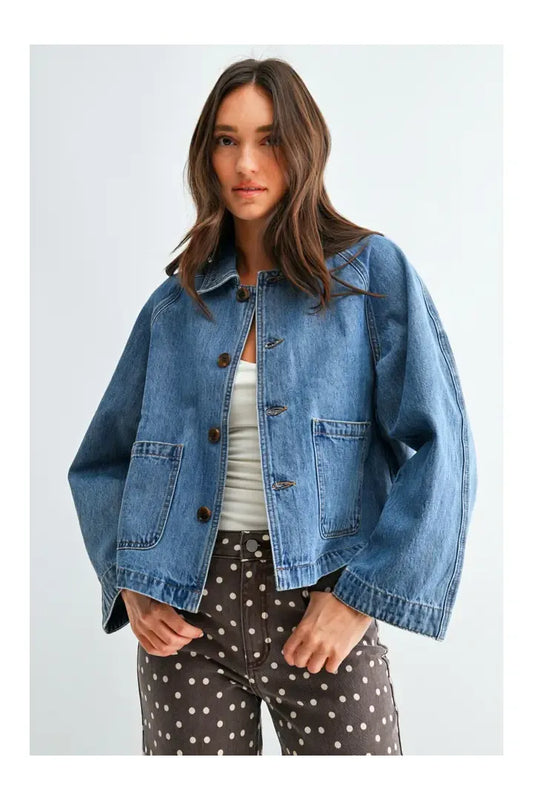 Classic Denim Swing Jacket