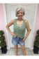 Open Knit Tie Front Vest