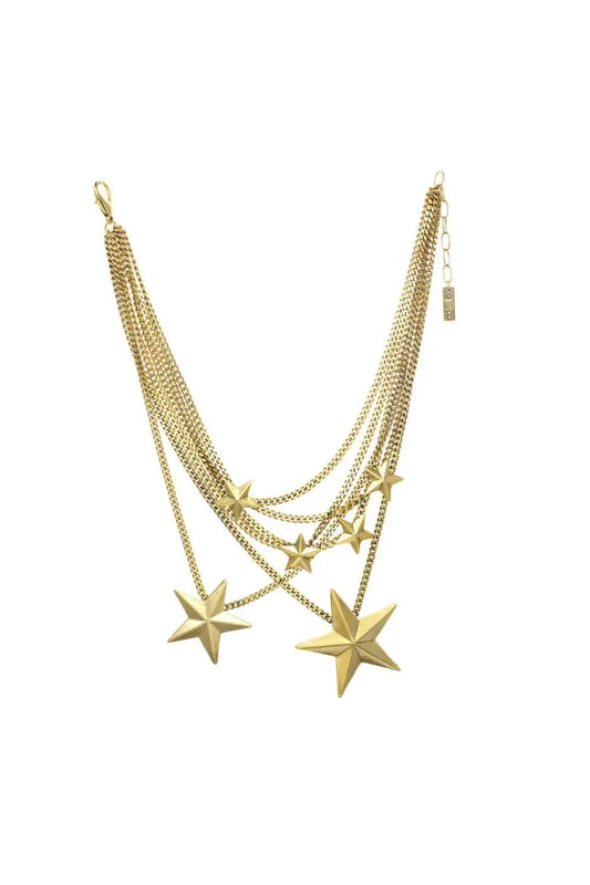 Brazil 6 Star Gold Necklace
