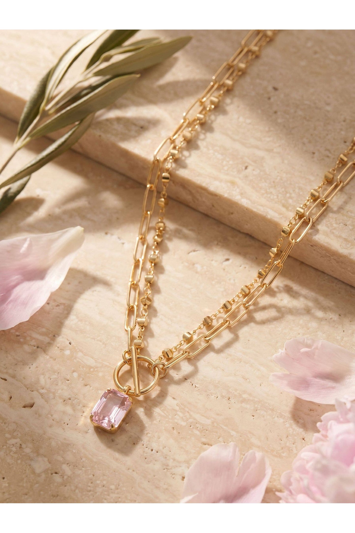 Studio Emerald-Cut Pendant Necklace - 6NGH8BGSIL