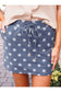 Refined Denim Polkadot Skort