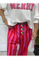Festive Stripe Boxer Pants- Red