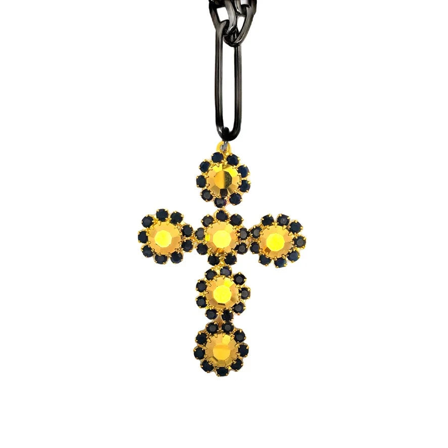 Tova Madonna Necklace Metallic Gold
