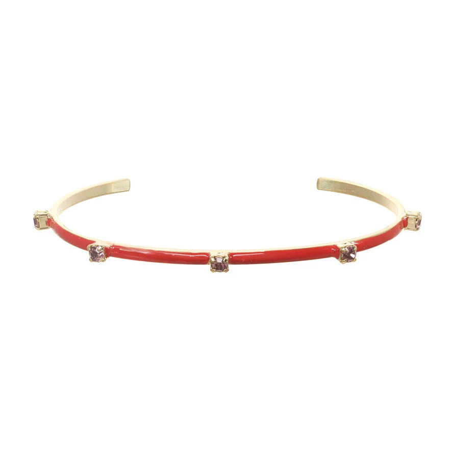 Tova Everly Cuff - Red Light Amethyst